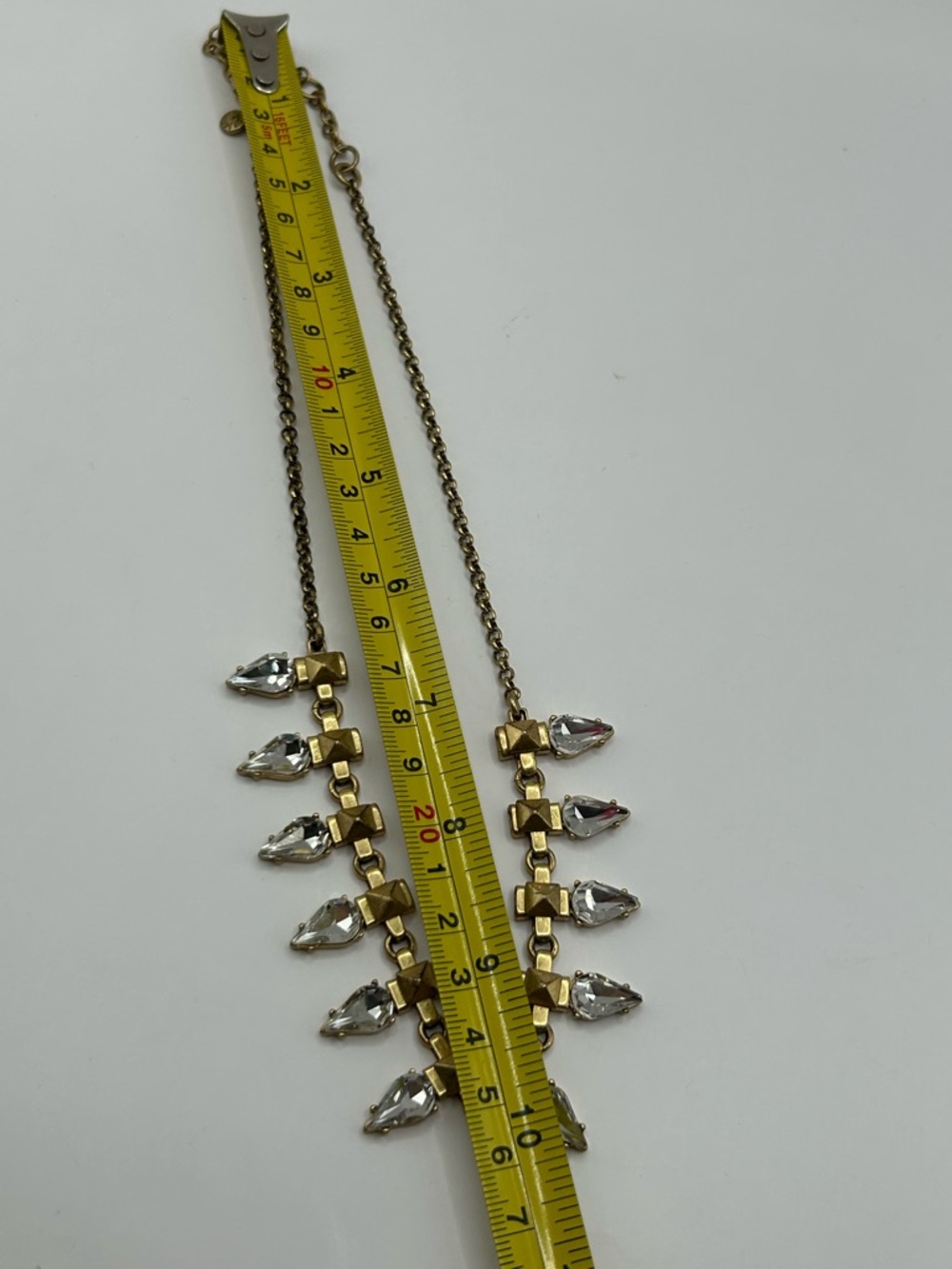 J. Crew Gold Chain Necklace with Silver Spike Accents - Picture 5 of 6